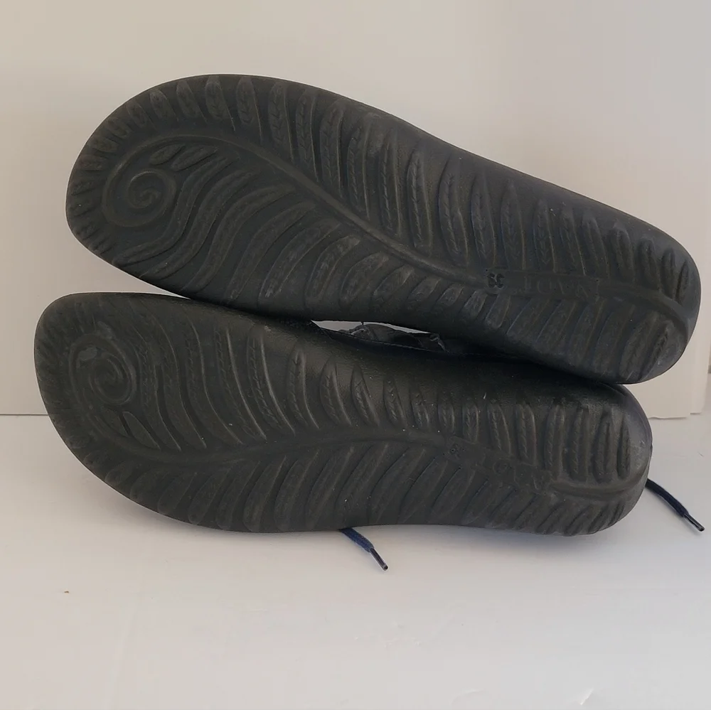 NAOT Kata Leather Lace-Up Comfort Shoes Sandal Navy Blue size 39 US 8 - Picture 4 of 5